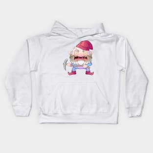 funny gnome Kids Hoodie